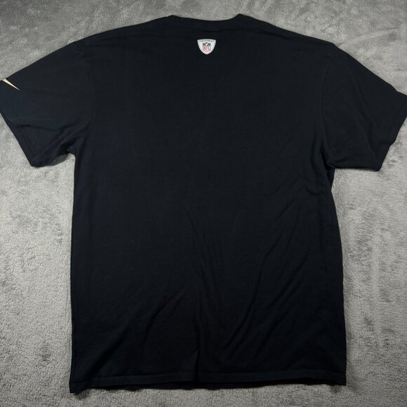 Nike Dri-Fit New Orleans Saints T-Shirt Men’s Medium Black Short Sleeve - Picture 4 of 9